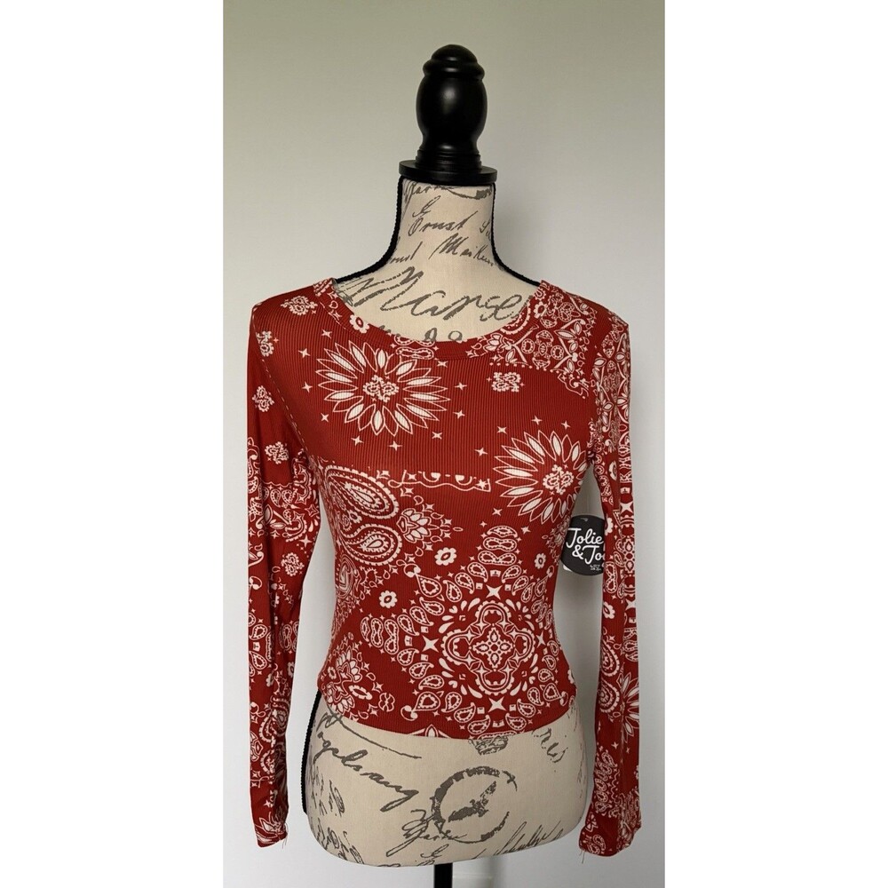 Juniors Orange Top Size Small NWT
